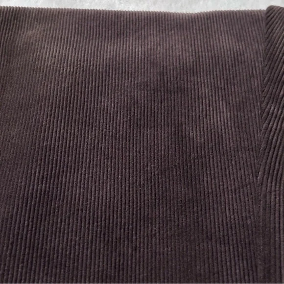 HUE Classic Brown Corduroy Mid-Rise Pull On Leggings--M - Picture 8 of 11